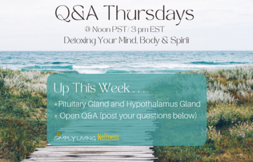 Simply Living Wellness Q&A Thursdays: 8-8-2024: Pituitary Gland and Hypothalamus Gland